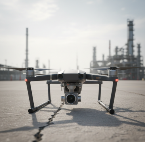 Termal kameralı profesyonel drone kanat kontrol sistemi