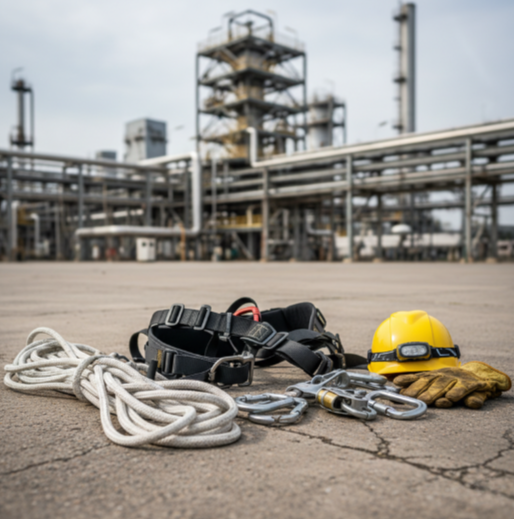 IRATA sertifikalı iple erişim güvenlik ekipmanı